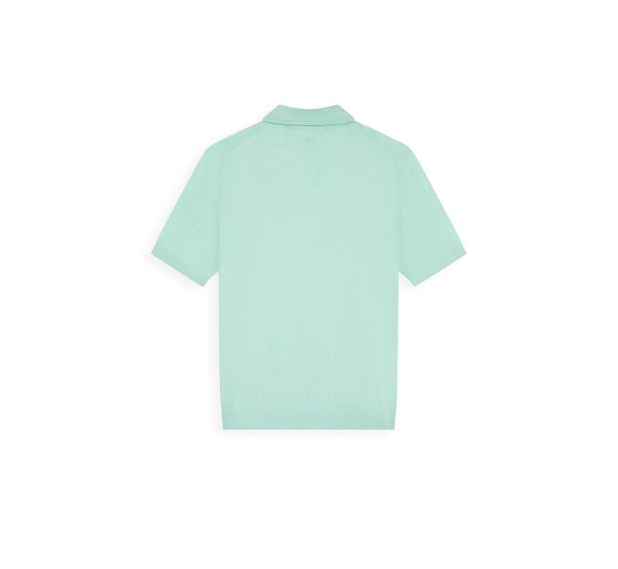 Pure Path Knitted Half-Zip Polo Faded Mint (26010810 - 14)