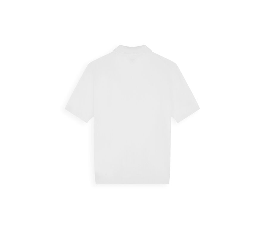 Pure Path Knitted Half-Zip Polo Faded Off-White (26010810 - 45)