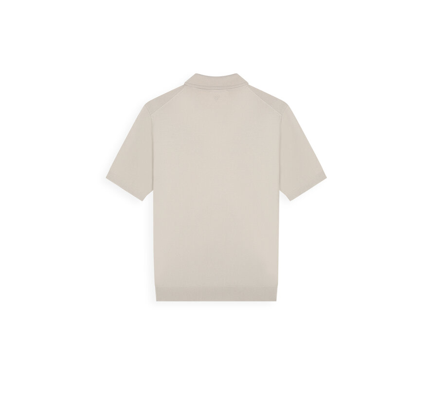 Knitted Half-Zip Polo Faded Sand (26010810 - 46)