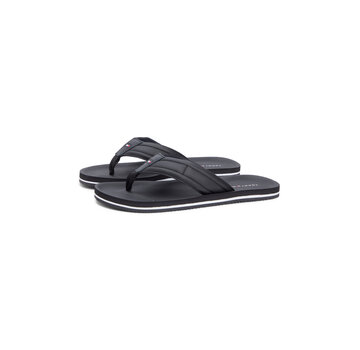 Tommy Hilfiger Flip Flop Slippers Flag Padded Strap Black (FM0FM05801 - BDS)