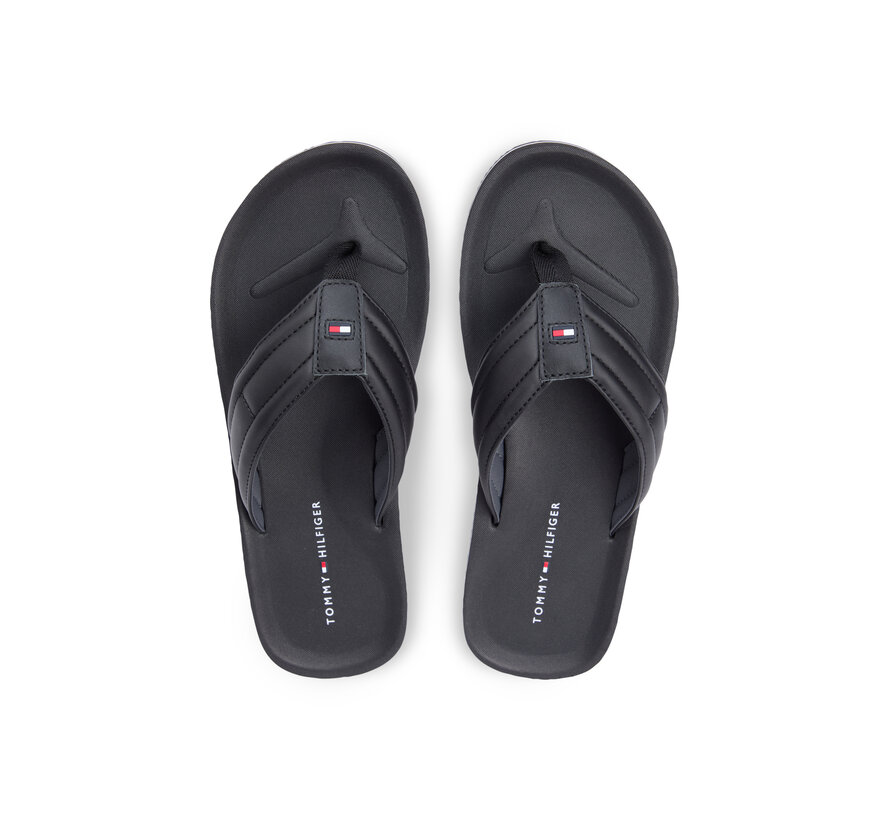 Flip Flop Slippers Flag Padded Strap Black (FM0FM05801 - BDS)