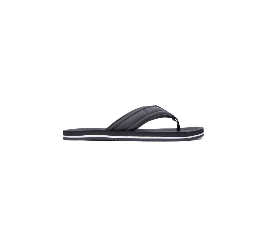 Flip Flop Slippers Flag Padded Strap Black (FM0FM05801 - BDS)