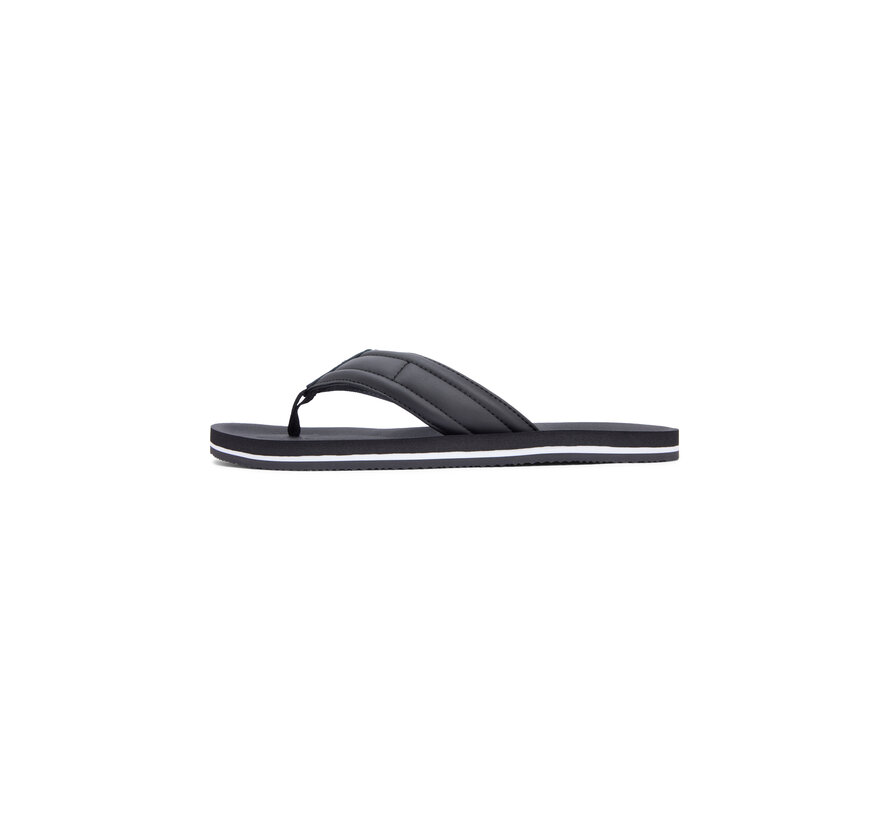 Flip Flop Slippers Flag Padded Strap Black (FM0FM05801 - BDS)