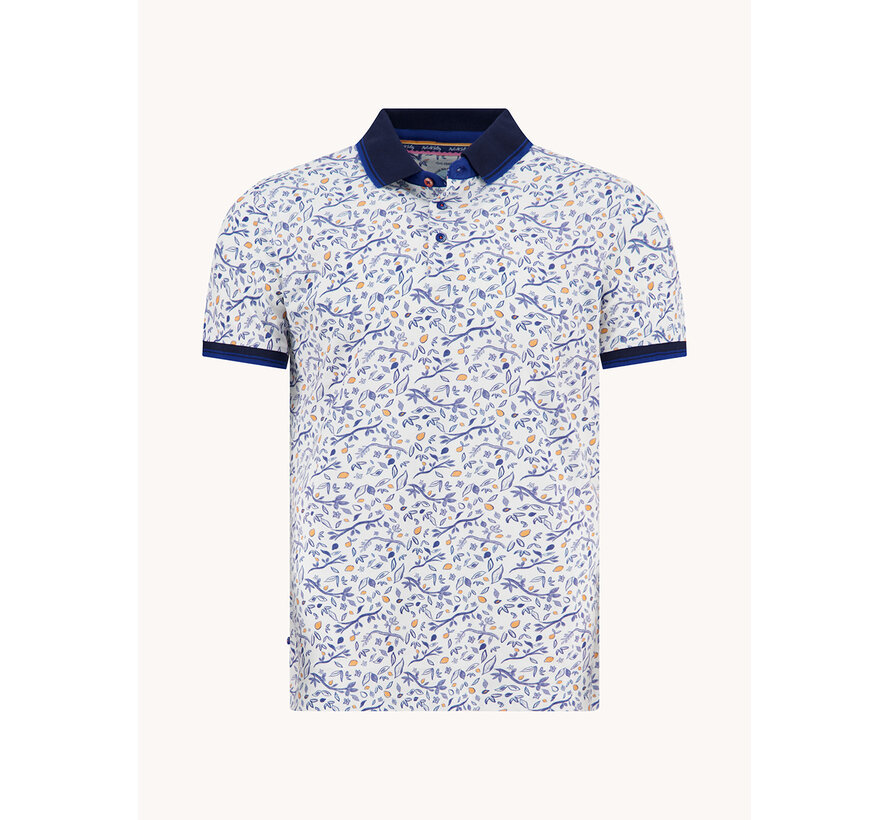 A Fish Named Fred Polo Citrus Multicolor Blue (33.310 - 071)