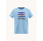 A Fish Named Fred T-shirt Fish Print Light Blue (33.401 - 610)