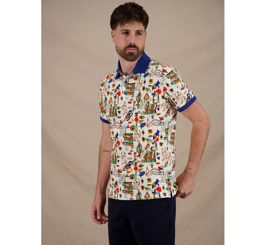 A Fish Named Fred Polo Cubist Multicolor All Color (33.309 - 073)