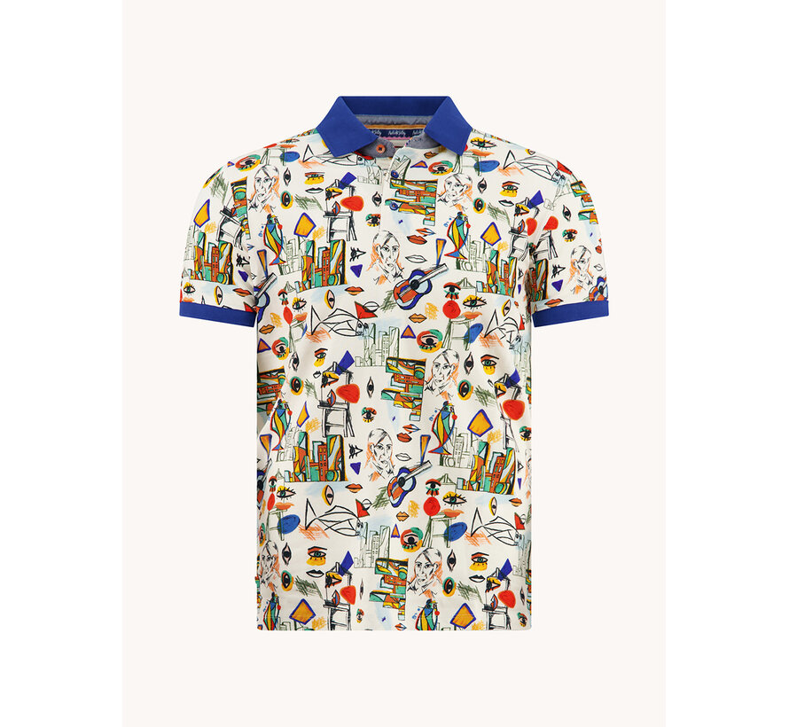 A Fish Named Fred Polo Cubist Multicolor All Color (33.309 - 073)