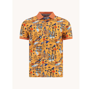 A Fish Named Fred Polo Cubist Orange (33.309 - 450)