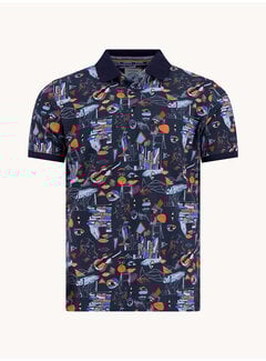 A Fish Named Fred A Fish Named Fred Polo Cubist Navy (33.309 - 604)