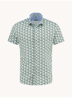 A Fish Named Fred A Fish Named Fred Overhemd Korte Mouw Geometric Birds Thyme (33.055 - 312)