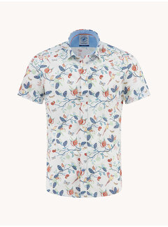A Fish Named Fred Overhemd Korte Mouw Birdy Blooms Multicolor All Color (33.058 - 073)