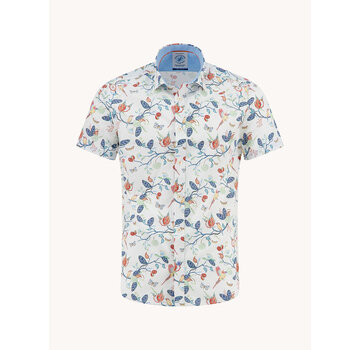 A Fish Named Fred Overhemd Korte Mouw Birdy Blooms Multicolor All Color (33.058 - 073)
