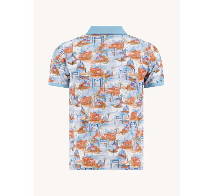 A Fish Named Fred Polo Impression Island Peach (33.303 - 456)