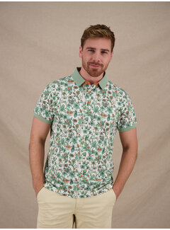 A Fish Named Fred A Fish Named Fred Polo Floral Olive Green (33.307 - 302)