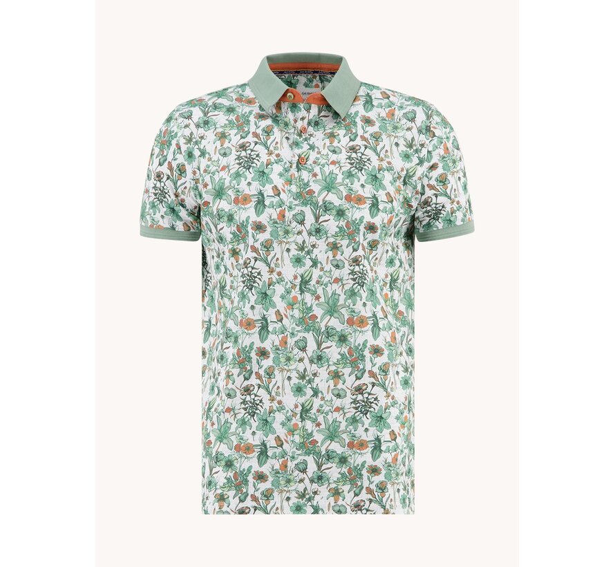 Polo Floral Olive Green (33.307 - 302)