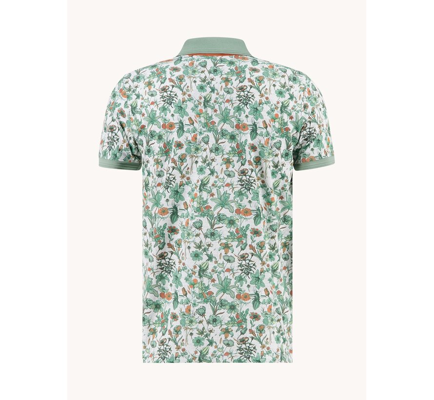 Polo Floral Olive Green (33.307 - 302)