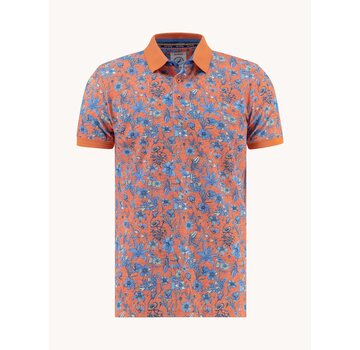 A Fish Named Fred Polo Floral Orange (33.307 - 450)