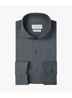 Profuomo Overhemd Japanse Knitted Slim Fit Mid Blue (PPXH10032O)