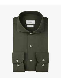 Profuomo Overhemd Japanse Knitted Slim Fit Green (PPXH10032C)