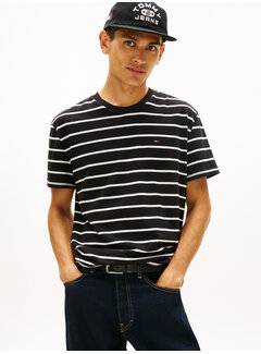 Tommy Hilfiger T-Shirt Regular Fit Stripe Black (DM0DM22544 - BDS)