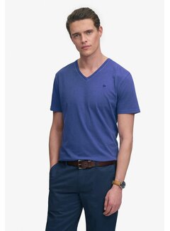 Superdry T-shirt Classic Cotton Linen Vee Serge Blue (M1012391A - K5B)