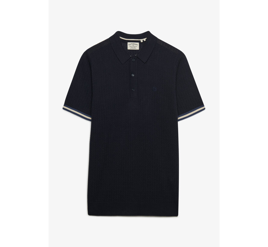 Polo Knitted Texture Classic Navy (M1110458A - K9T)