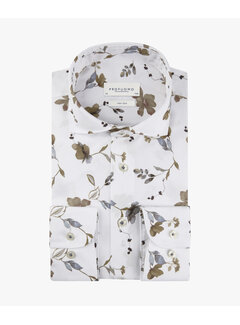 Profuomo Overhemd Cutaway Slim Fit Non Iron Blue Beige (PPXH10048A)