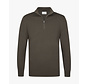 Profuomo Half Zip Pullover Tencel Brown (PPXJ10008B)