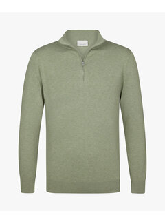 Profuomo Profuomo Half Zip Pullover Tencel Mid Green (PPXJ10008D)
