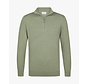 Profuomo Half Zip Pullover Tencel Mid Green (PPXJ10008D)