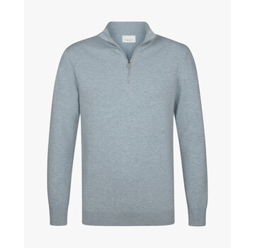 Profuomo Half Zip Pullover Tencel Blue (PPXJ10008G)