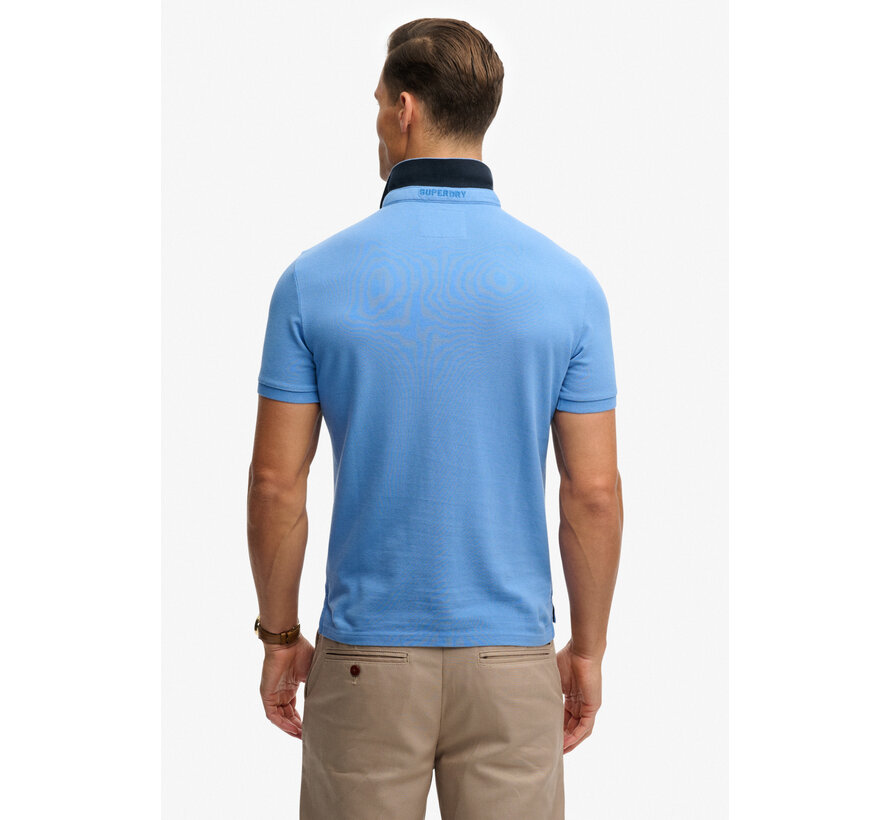 Polo Pique Monogram Blue/Navy (M1110465A - KZM)