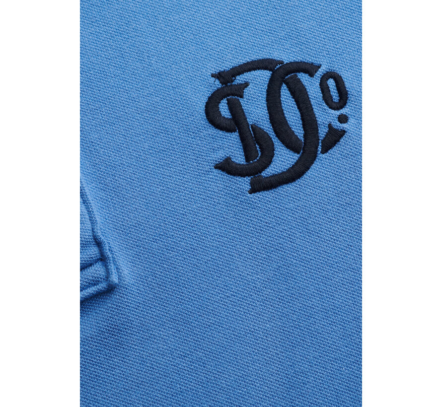 Polo Pique Monogram Blue/Navy (M1110465A - KZM)