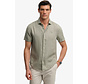 Korte Mouw Overhemd Riviera Linen Bay Green (M4011104A - J3C)