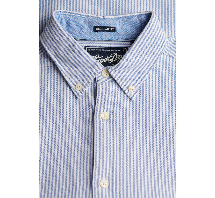 Overhemd Preppy Oxford Stripe Blue (M4011100A - D8U)