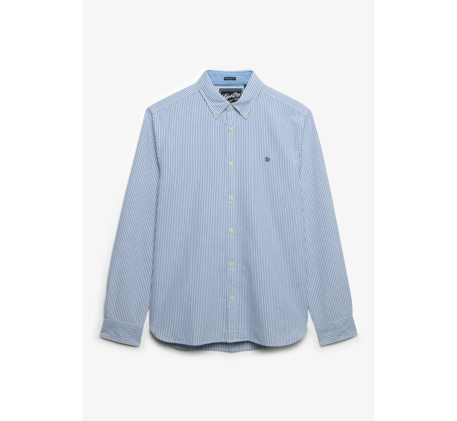 Overhemd Preppy Oxford Stripe Blue (M4011100A - D8U)