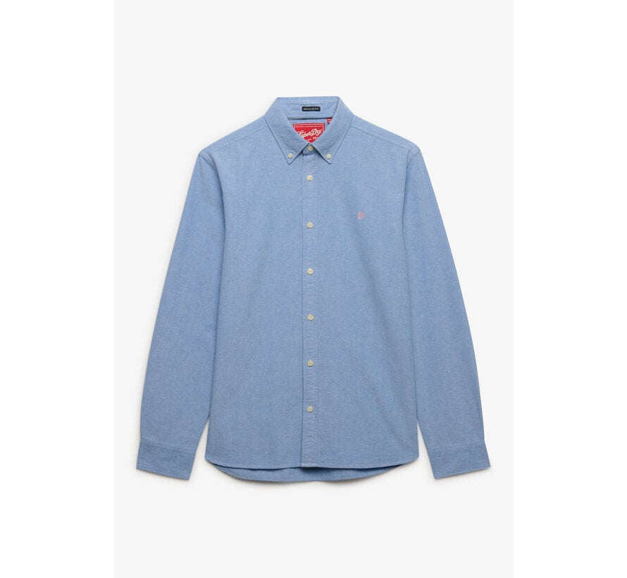 Superdry Overhemd Preppy Oxford Blue Chambray (M4011100A - J3A)