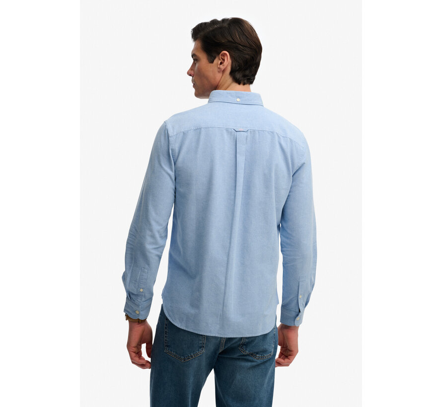 Superdry Overhemd Preppy Oxford Blue Chambray (M4011100A - J3A)