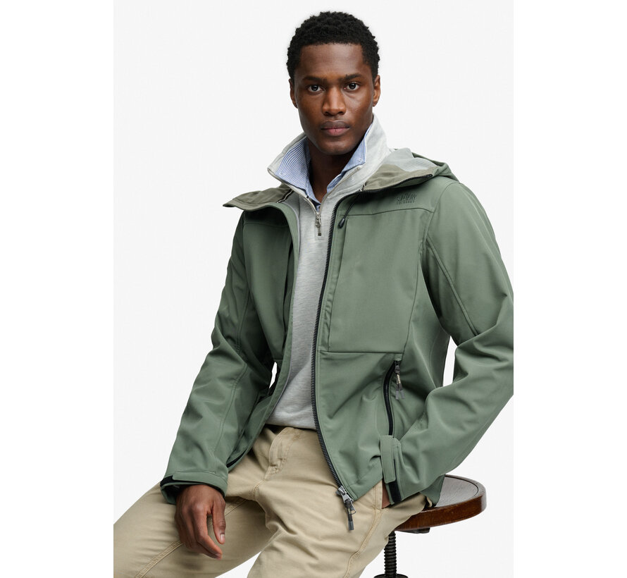 Superdry Jas Hooded Softshell Trekker Jacket Green (M5012327A - G1V)