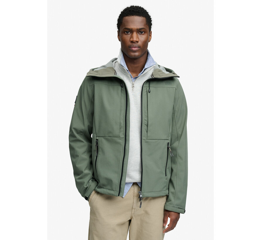 Superdry Jas Hooded Softshell Trekker Jacket Green (M5012327A - G1V)