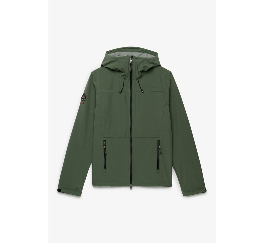Jas Hooded Softshell Trekker Jacket Green (M5012327A - G1V)