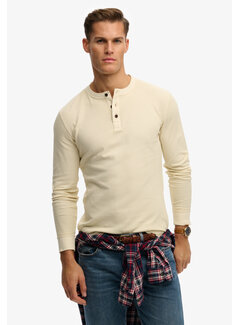 Superdry Superdry Longsleeve T-shirt Textured Grandad Beige (M6010956A - 1LG)