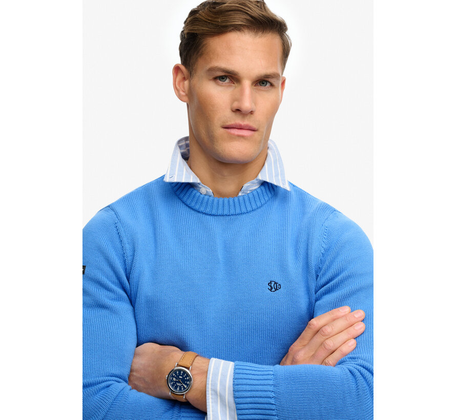 Superdry Trui Preppy Cotton Jumper Blue (M6110717A - IPZ)