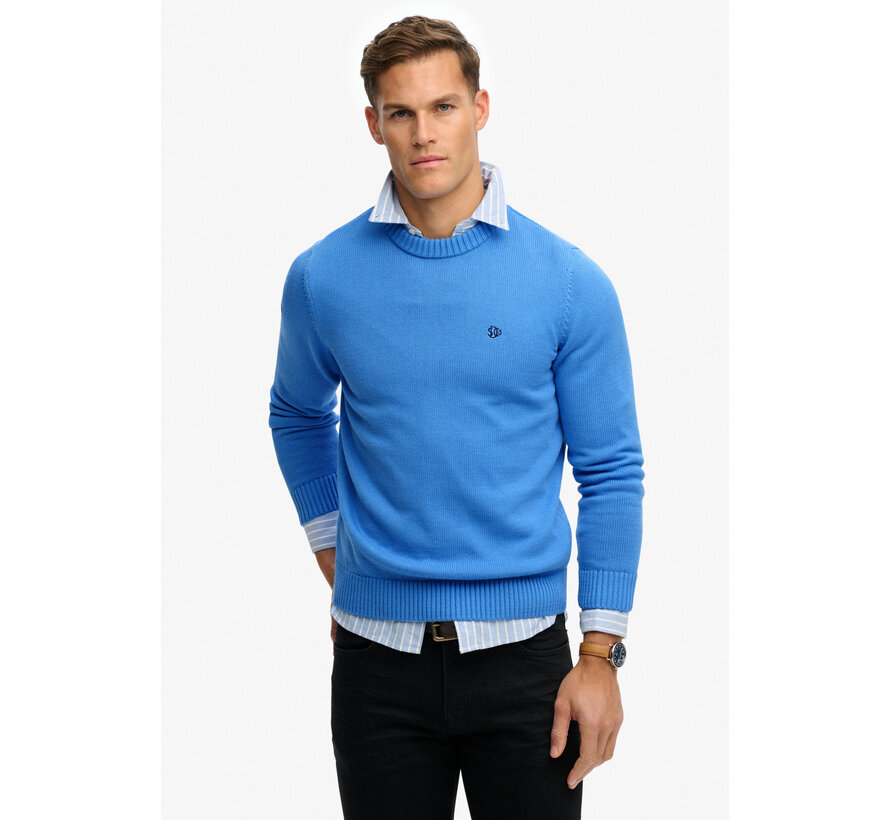 Superdry Trui Preppy Cotton Jumper Blue (M6110717A - IPZ)
