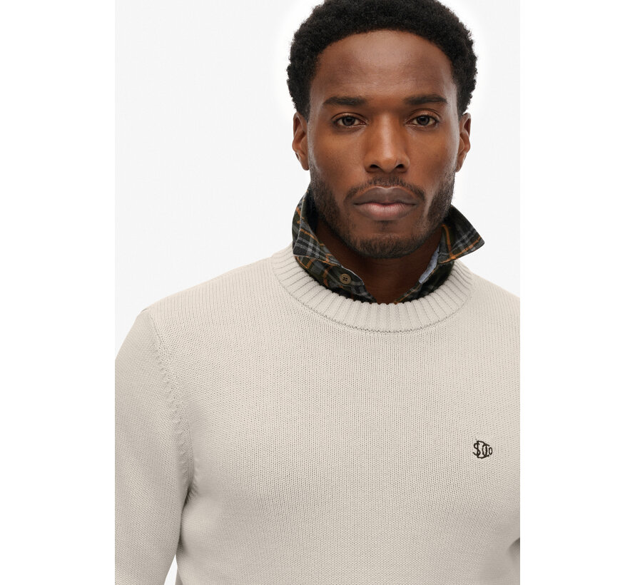Trui Preppy Cotton Jumper White (M6110717A - PRG)