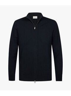 Profuomo Profuomo	Vest Tencel Cardigan Full Zip Navy (PPXJ10009C)