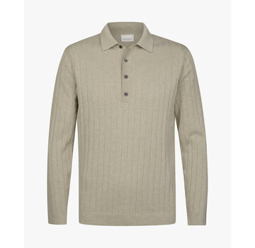 Profuomo Polo Longsleeve Knitted Beige (PPXJ10021C)