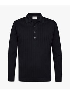 Profuomo Polo Longsleeve Knitted Navy (PPXJ10021A)