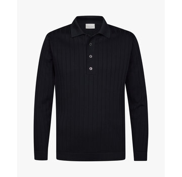 Profuomo Polo Longsleeve Knitted Navy (PPXJ10021A)