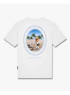 Baron Filou T-shirt SS26 Oval Backprint Filou CLXVIII White